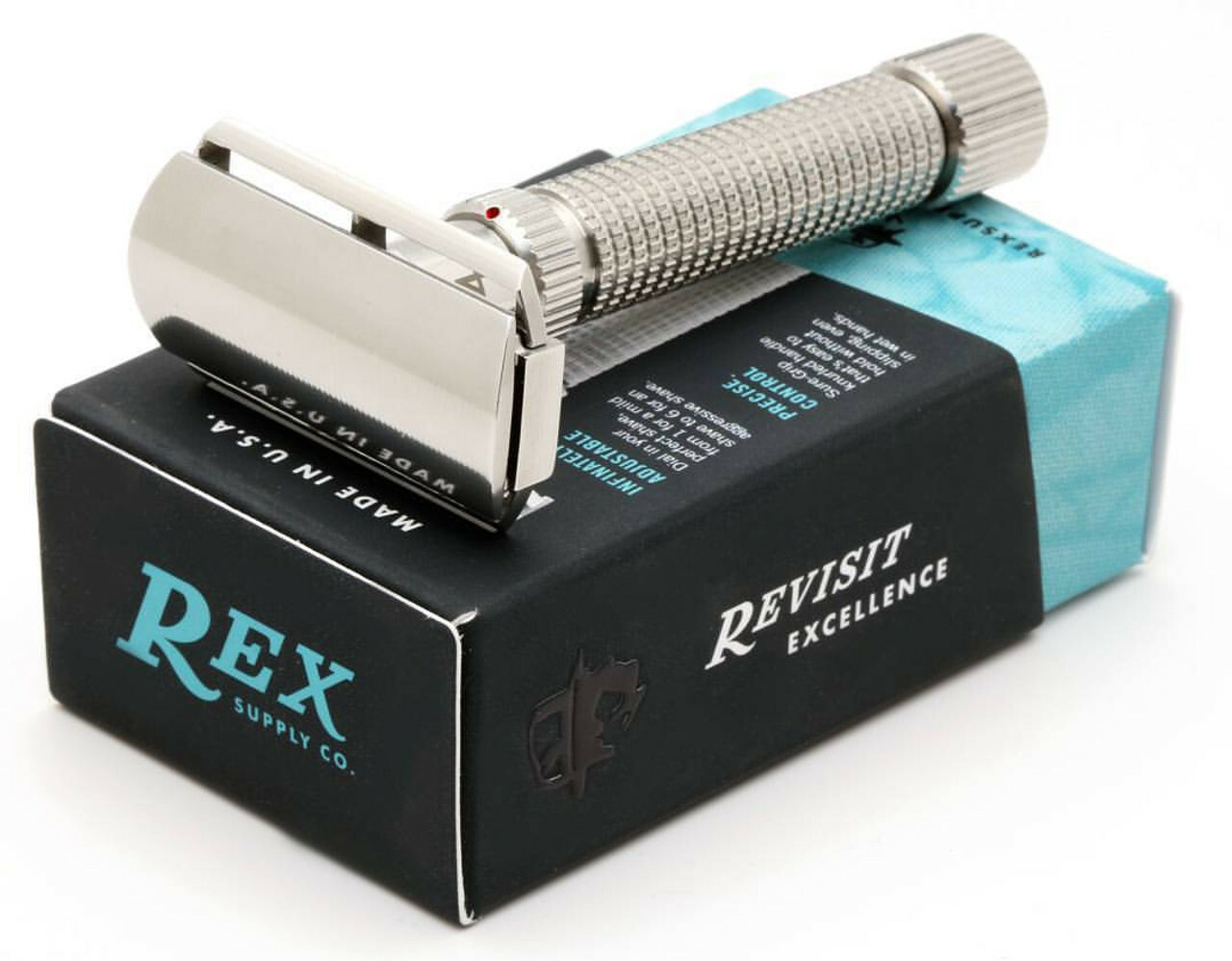 Rex Supply Co. Ambassador Adjustable Stainless Steel DE Razor