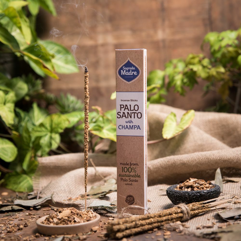 Sagrada Madre Palo Santo with Champa  spiritual connection and purification