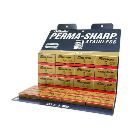 Gillette Perma-Sharp Super DE Razor Blades *5 blades