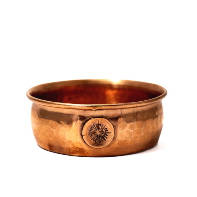 Captain’s Choice Handcrafted Polished Copper Lather Bowl