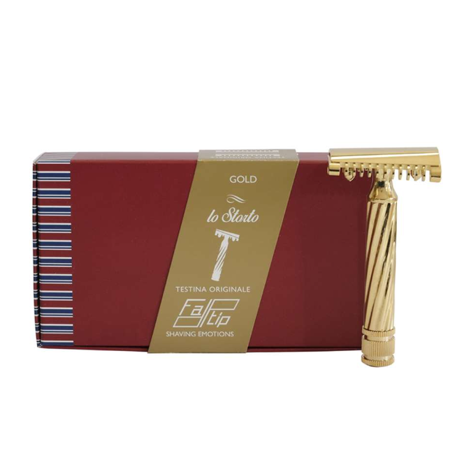 FATIP Slant Open Comb Gold Version Safety Razor 42146