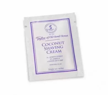 Taylor Of Old Bond Street Shaving Cream Sample Pack 5ml *COCONUT