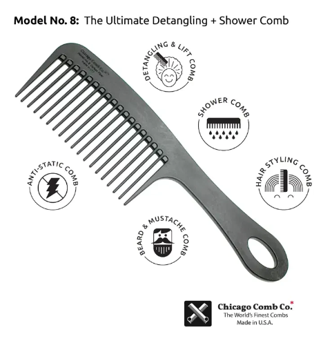CHICAGO COMB CO. MODEL NO 8 CARBON FIBER