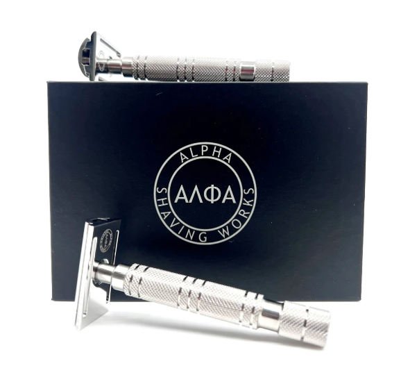 Alpha Shaving Outlaw Evolution 316L Razor *Viper 95 Handle