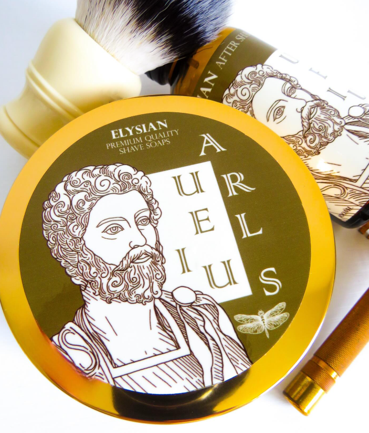 Aurelius, Men's Shaving Soap, Tallow and Shea Butter, 4 oz