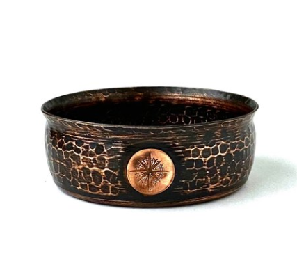 Obsidian Copper Lather Bowl by Captain's Choice