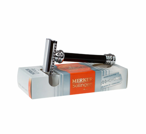 Merkur 38B Safety Razor Flat Bar Black